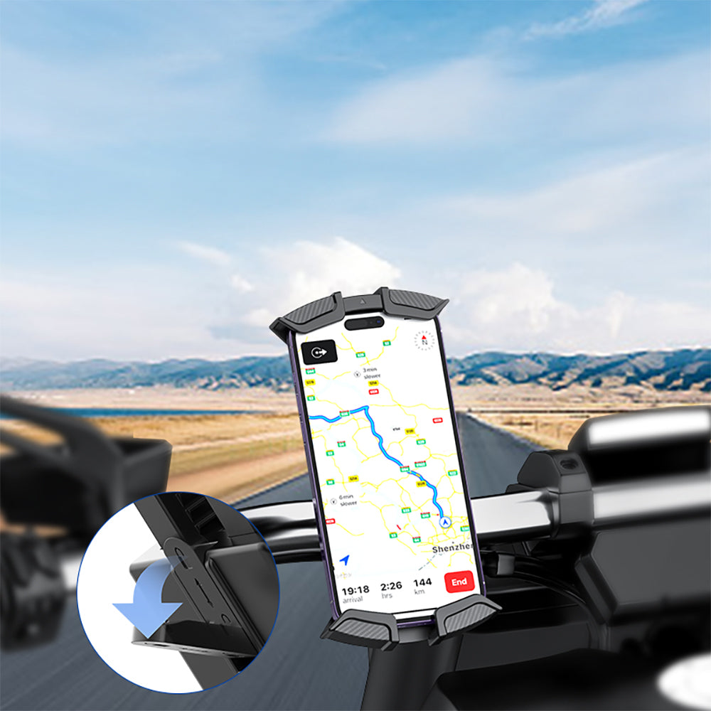 Recci RHO-C33 360° Derece Dönebilen Ayarlanabilir Motosiklet ve Bisiklet Telefon Tutucu Recci RHO-C33 360° Derece Dönebilen Ayarlanabilir Motosiklet ve Bisiklet Telefon Tutucu